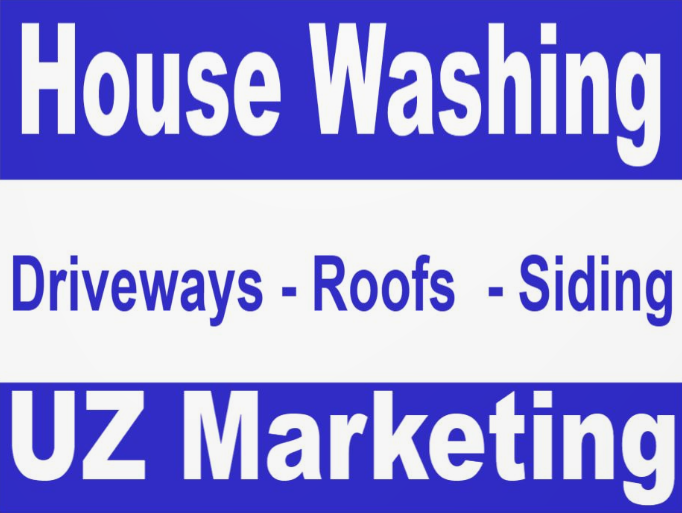 Value-First House Washing Yard Sign