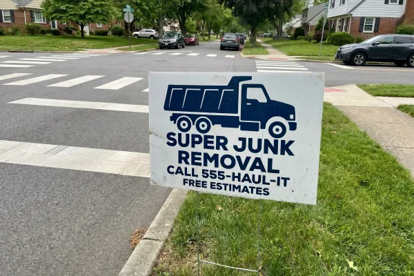 Contractor yard signs