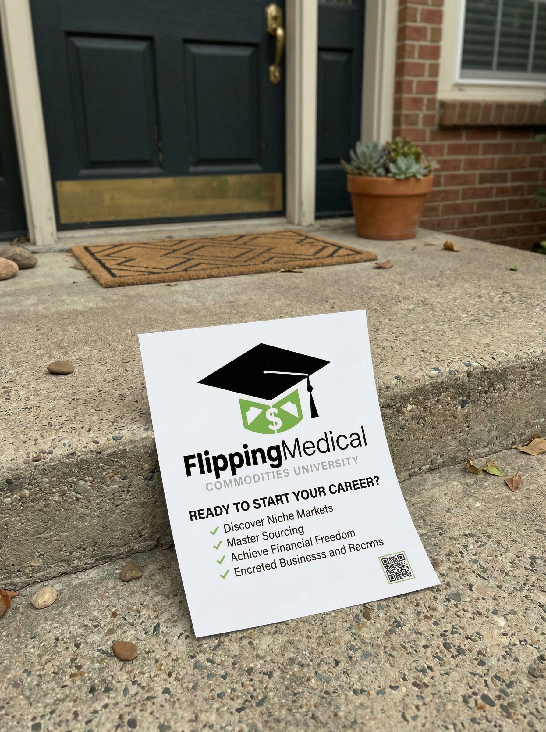 Flyers for medical commodities marketing