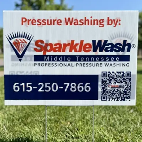Standard corrugated plastic yard sign comparison