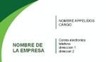 tarjeta de visita