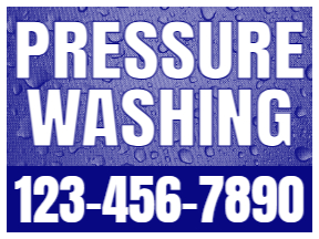 Pressure Washing Yard Sign Template 06