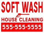 Soft Wash Yard Sign