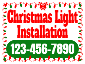 Holiday Yard Sign Template 10