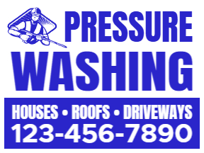 Pressure Washing Yard Sign Template 05