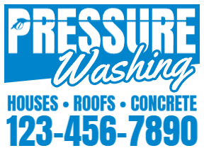 Pressure Washing Yard Sign Template 07