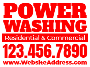 Pressure Washing Yard Sign Template 13