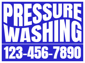 Pressure Washing Yard Sign Template 11
