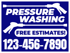 Pressure Washing Yard Sign Template 03