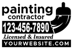 Painting Yard Sign 2 (One Color)