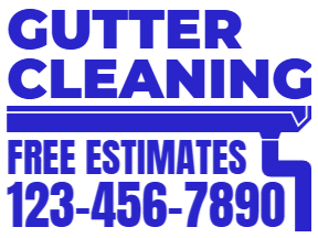Gutter Cleaning1-Color Yard SignTemplate 09