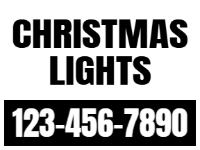 Holiday Yard Sign Template 01