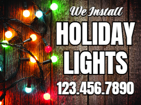 Holiday Premium Yard Sign Template 05