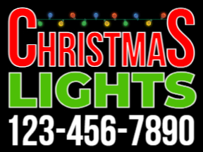 Holiday Premium Yard Sign Template 04