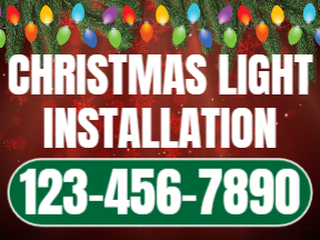 Holiday Premium Yard Sign Template 03