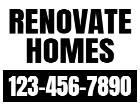 Construction Yard Sign Template 01