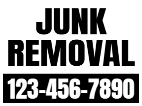 Junk Removal Yard Sign Template 01