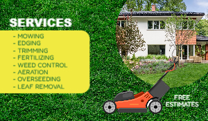 Lawn Care Business Card