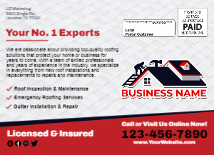 Roofing EDDM Postcard Template 01