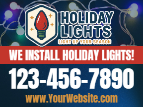 Holiday Premium Yard Sign Template 01