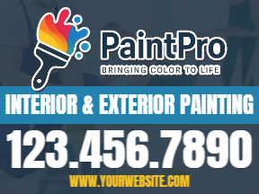 Painting Premium Yard Sign Template 01
