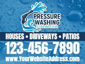 Pressure Washing Premium Yard Sign Template 02
