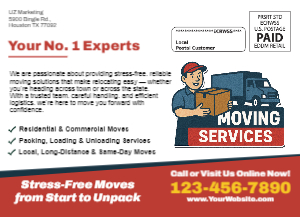 Moving Services EDDM Postcard Template 02