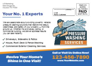 Pressure Washing EDDM Postcard Template 04