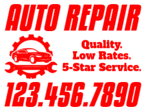 Automotive Yard Sign Template 02