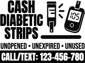 Diabetic Test Strips Yard Sign Template 02