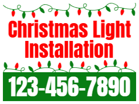 Holiday Yard Sign Template 11