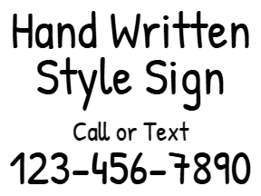 Starter Yard Sign Template 01