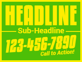 Starter Yellow Yard Sign Template 04