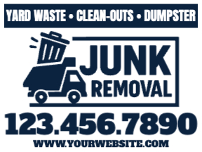Junk Removal Yard Sign Template 07