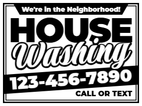 Pressure Washing Yard Sign Template 15