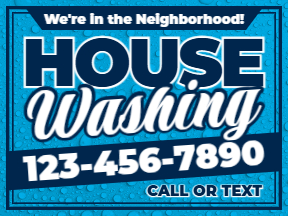 Pressure Washing Premium Yard Sign Template 06