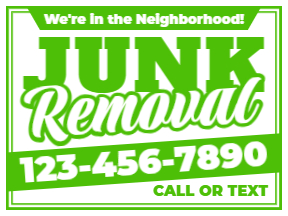 Junk Removal Yard Sign Template 02