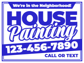 Painting Yard Sign Template 04