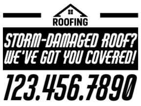 Roofing Yard Sign Template 02