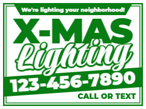 Holiday Yard Sign Template 03