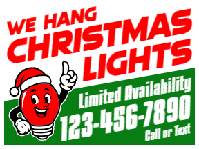 Holiday Yard Sign Template 07