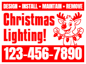 Holiday Yard Sign Template 04