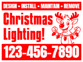 Holiday Yard Sign Template 04