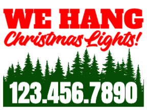 Holiday Yard Sign Template 14