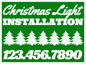 Holiday Yard Sign Template 15