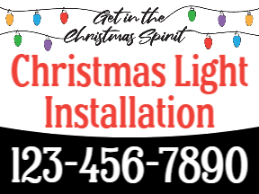 Holiday Premium Yard Sign Template 06
