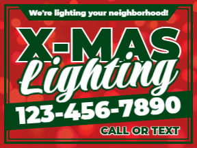 Holiday Premium Yard Sign Template 07