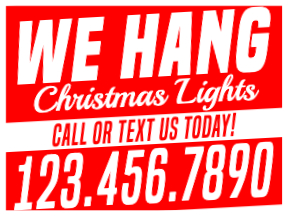 Holiday Yard Sign Template 16
