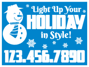 Holiday Yard Sign Template 17