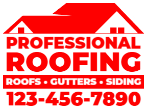 1-Color Roofing Yard Sign Template 02